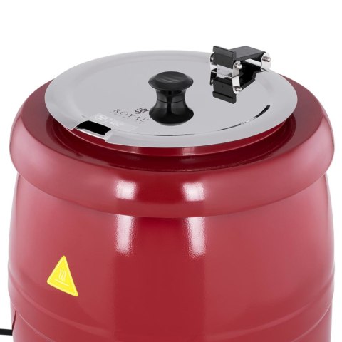 Kociołek termos na zupę elektryczny ze stali nierdzewnej cool-touch 400 W 10 l 35-80C czerwony Kociołek termos na zupę elektryczny ze stali nierdzewnej cool-touch 400 W 10 l 35-80C czerwony