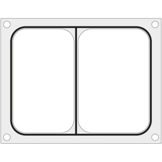 Matryca forma do zgrzewarek BOKAMA na tackę dwudzielną 227x178 mm - Hendi 805893