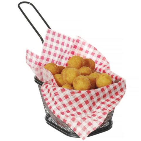 Papier pergaminowy do przekąsek frytek nadruk KRATKA 500 szt. 306x305 mm - Hendi 678176 Papier pergaminowy do przekąsek frytek nadruk KRATKA 500 szt. 306x305 mm - Hendi 678176