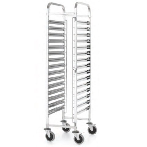 Wózek transportowy do przewozu pojemników gastronomicznych 15x GN1/1 Kitchen Line - Hendi 813270 Wózek transportowy do przewozu pojemników gastronomicznych 15x GN1/1 Kitchen Line - Hendi 813270