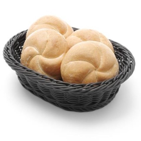 Koszyk na pieczywo owalny polipropylenowy czarny 250x190x65 mm - Hendi 426623 Koszyk na pieczywo owalny polipropylenowy czarny 250x190x65 mm - Hendi 426623