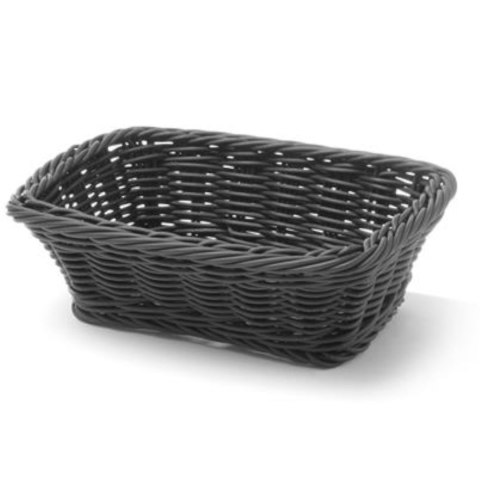 Koszyk na pieczywo prostokątny polipropylenowy czarny 190x130x60 mm - Hendi 426791 Koszyk na pieczywo prostokątny polipropylenowy czarny 190x130x60 mm - Hendi 426791