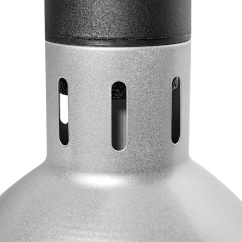 Lampa grzewcza do potraw na podczerwień IR wisząca srebrna śr. 17.5 cm 250 W Lampa grzewcza do potraw na podczerwień IR wisząca srebrna śr. 17.5 cm 250 W