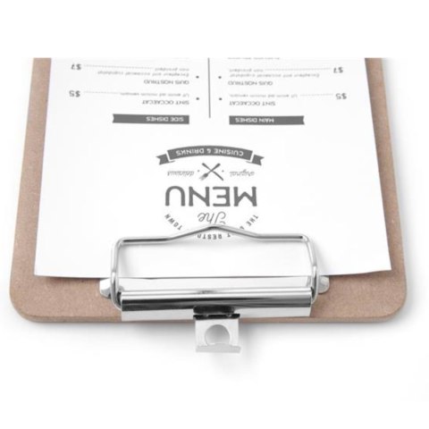 Podkładka deska pod kartę menu z klipsem Clipboard 125x180 mm - Hendi 664179 Podkładka deska pod kartę menu z klipsem Clipboard 125x180 mm - Hendi 664179