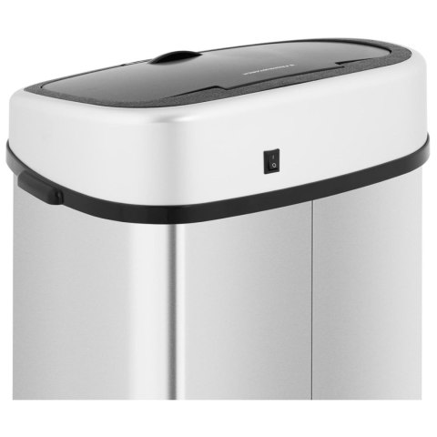 Kosz na śmieci automatyczny bezdotykowy prostokątny z czujnikiem ruchu 30 cm 68 l Kosz na śmieci automatyczny bezdotykowy prostokątny z czujnikiem ruchu 30 cm 68 l