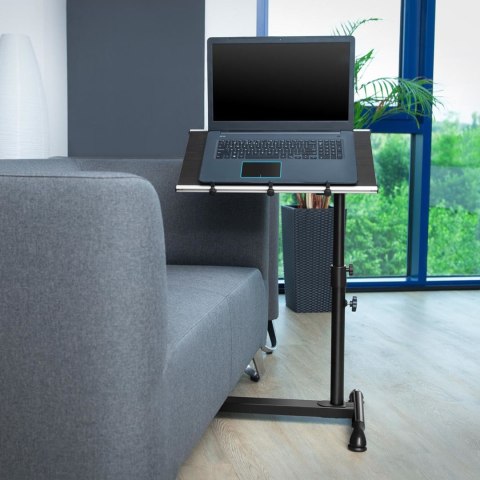 Stolik stojak pod laptopa składany mobilny na kółkach regulowana wys. 55-80 cm maks. 5 kg Stolik stojak pod laptopa składany mobilny na kółkach regulowana wys. 55-80 cm maks. 5 kg