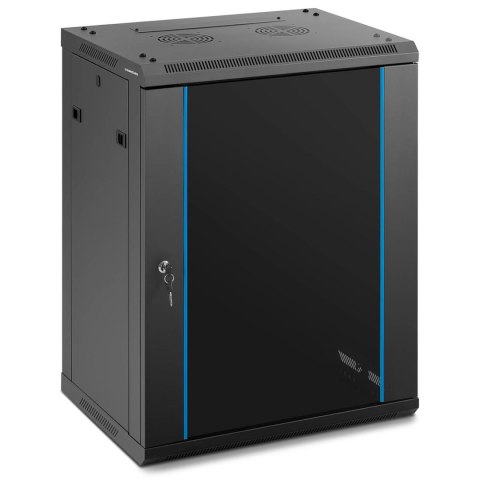 Szafa RACK serwerowa instalacyjna wisząca 19'' 15U IP20 do 60 kg 60x45x87 cm CZARNA Szafa RACK serwerowa instalacyjna wisząca 19'' 15U IP20 do 60 kg 60x45x87 cm CZARNA