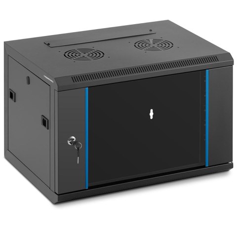 Szafa RACK serwerowa instalacyjna wisząca 19'' 6U IP20 do 60 kg 54x40x35 cm CZARNA Szafa RACK serwerowa instalacyjna wisząca 19'' 6U IP20 do 60 kg 54x40x35 cm CZARNA