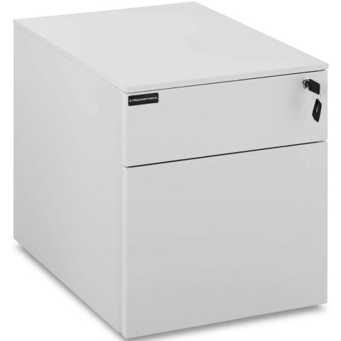 Kontenerek szafka metalowa pod biurko 2 szuflady na klucz 42 x 57 x 50 cm Kontenerek szafka metalowa pod biurko 2 szuflady na klucz 42 x 57 x 50 cm