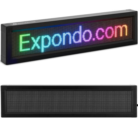 Reklama tablica świetlna 192 x 32 kolorowe diody LED 67 x 19 cm Reklama tablica świetlna 192 x 32 kolorowe diody LED 67 x 19 cm
