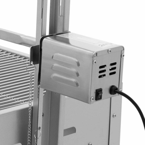 Grill węglowy z rożnem obrotowym elektrycznym do pieczenia prosiaka 13 W 40 kg 127 cm Grill węglowy z rożnem obrotowym elektrycznym do pieczenia prosiaka 13 W 40 kg 127 cm