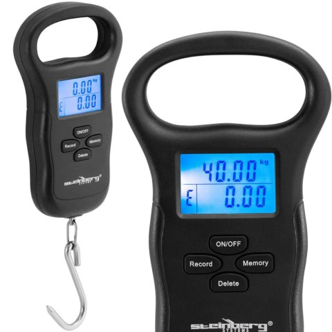 Waga hakowa wisząca bagażowa wędkarska z uchwytem do 40 kg / 10 g Waga hakowa wisząca bagażowa wędkarska z uchwytem do 40 kg / 10 g