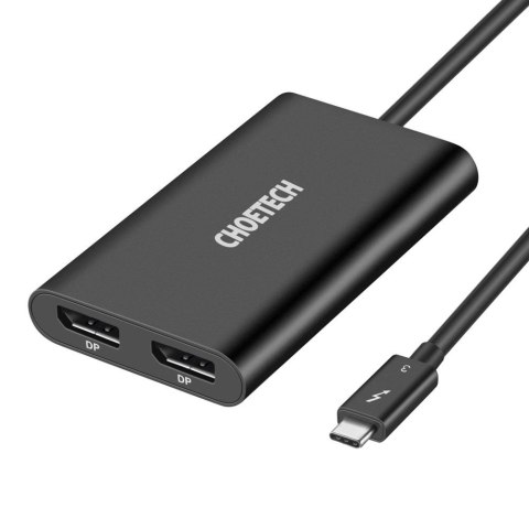 Adapter rozdzielacz USB Typ C Thunderbolt 3 czarny Adapter rozdzielacz USB Typ C Thunderbolt 3 czarny