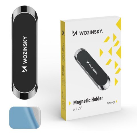 Uchwyt magnetyczny na telefon na deskę rozdzielczą przyklejany czarny Uchwyt magnetyczny na telefon na deskę rozdzielczą przyklejany czarny