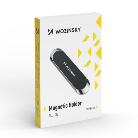 Uchwyt magnetyczny na telefon na deskę rozdzielczą przyklejany czarny Uchwyt magnetyczny na telefon na deskę rozdzielczą przyklejany czarny