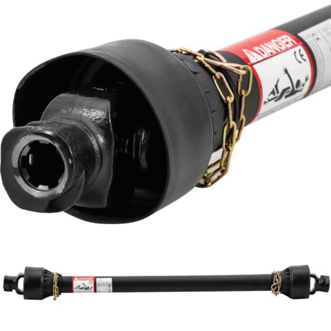 Wałek wał przekaźnika mocy przegubowo teleskopowy 127-194 cm 1 3/8'' 6 zębów Wałek wał przekaźnika mocy przegubowo teleskopowy 127-194 cm 1 3/8'' 6 zębów