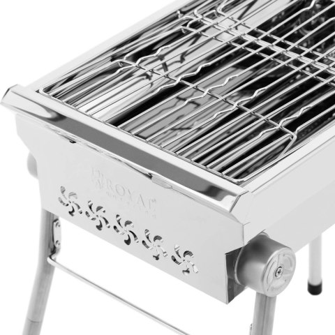 Grill węglowy składany z rusztem 43 x 25 cm Grill węglowy składany z rusztem 43 x 25 cm