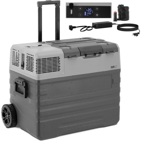 Lodówka samochodowa turystyczna na kółkach z funkcją mrożenia 12/24 V DC/AC 60 W 52 l Lodówka samochodowa turystyczna na kółkach z funkcją mrożenia 12/24 V DC/AC 60 W 52 l