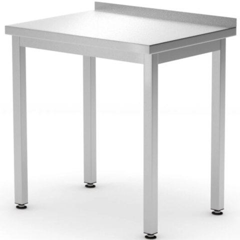 Stół blat roboczy przyścienny z rantem Budget Line STAL 600 x 600 x 850 mm - Hendi 817186 Stół blat roboczy przyścienny z rantem Budget Line STAL 600 x 600 x 850 mm - Hendi 817186
