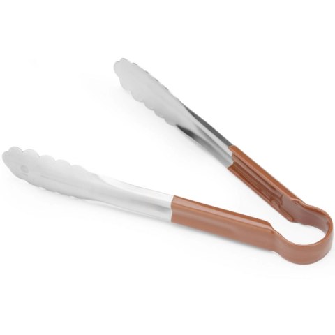 Szczypce do serwowania potraw HACCP 250 mm - brązowe - Hendi 171929 Szczypce do serwowania potraw HACCP 250 mm - brązowe - Hendi 171929