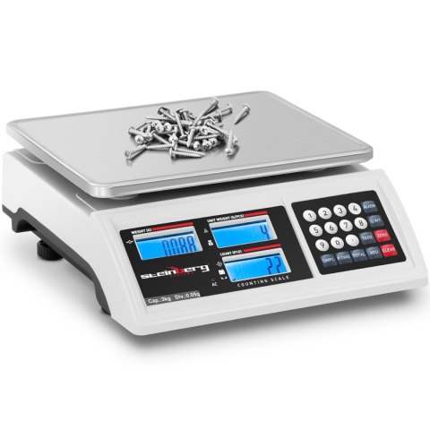 Waga sklepowa handlowa licząca LCD RS232 3000 g / 0.05 g Waga sklepowa handlowa licząca LCD RS232 3000 g / 0.05 g