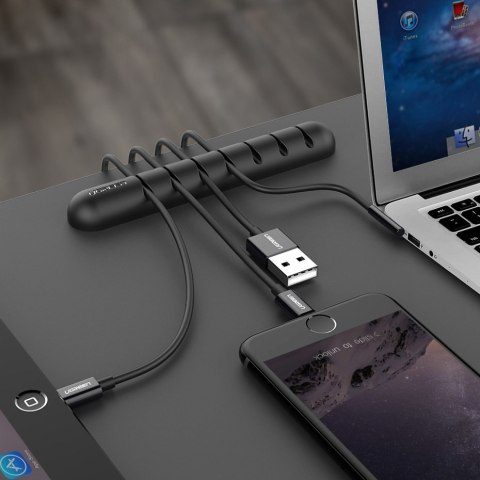 Samoprzylepny organizer na 4 kable przewody Zestaw 2szt czarny Samoprzylepny organizer na 4 kable przewody Zestaw 2szt czarny