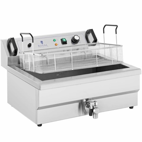 Smażalnik do pączków ryb frytek z ociekaczem 3000 W 16 l 230 V Smażalnik do pączków ryb frytek z ociekaczem 3000 W 16 l 230 V