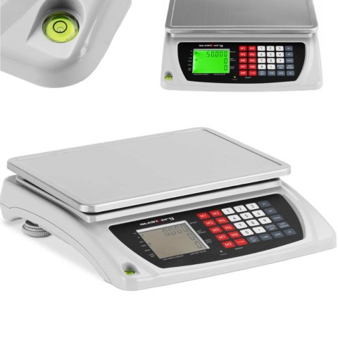 Waga sklepowa handlowa licząca LCD 33.5 x 23 cm 50 kg / 6 g Waga sklepowa handlowa licząca LCD 33.5 x 23 cm 50 kg / 6 g