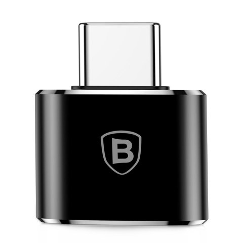 Adapter przejściówka ze złącza USB na USB-C OTG - czarny Adapter przejściówka ze złącza USB na USB-C OTG - czarny