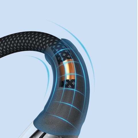 Kabel przewód z inteligentnym wyłącznikiem USB-A - iPhone Lightning 1.2m - czarny