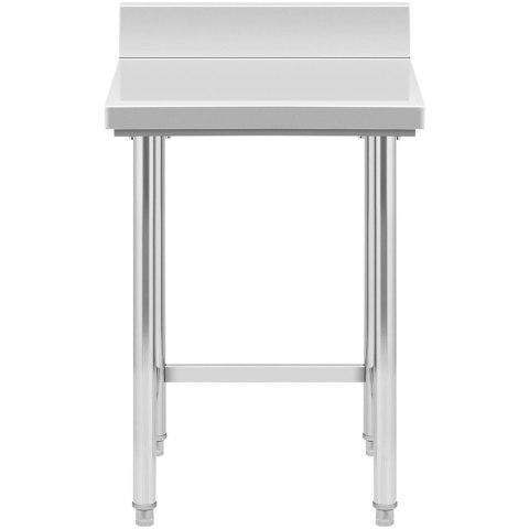 Stół stolik blat roboczy stalowy nierdzewny przyścienny z rantem 64x64cm Stół stolik blat roboczy stalowy nierdzewny przyścienny z rantem 64x64cm