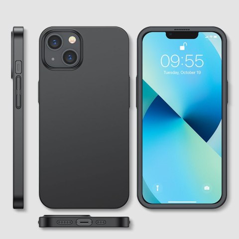 Etui pokrowiec do iPhone 13 obudowa na tył i przód + szkło hartowane czarny