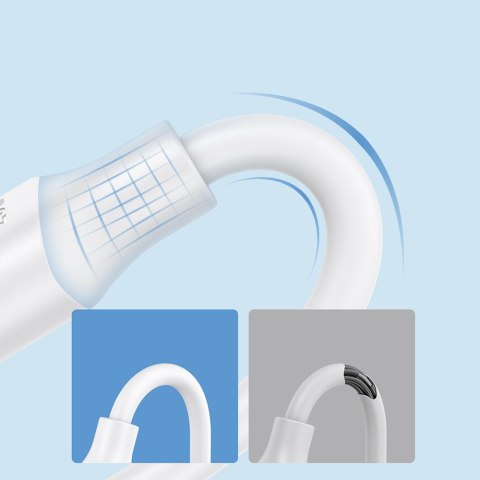 Kabel do ładowania i transmisji danych USB - USB Typ C 3A 2m biały Kabel do ładowania i transmisji danych USB - USB Typ C 3A 2m biały