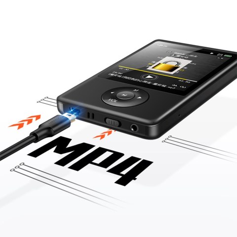 Przewód kabel 5-pinowy pozłacany USB - mini USB 0.25m czarny