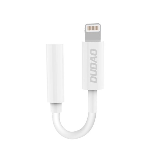 Adapter audio przejściówka do słuchawek iPhone z Lightning na mini jack 3,5 mm biały Adapter audio przejściówka do słuchawek iPhone z Lightning na mini jack 3,5 mm biały