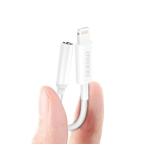 Adapter audio przejściówka do słuchawek iPhone z Lightning na mini jack 3,5 mm biały Adapter audio przejściówka do słuchawek iPhone z Lightning na mini jack 3,5 mm biały