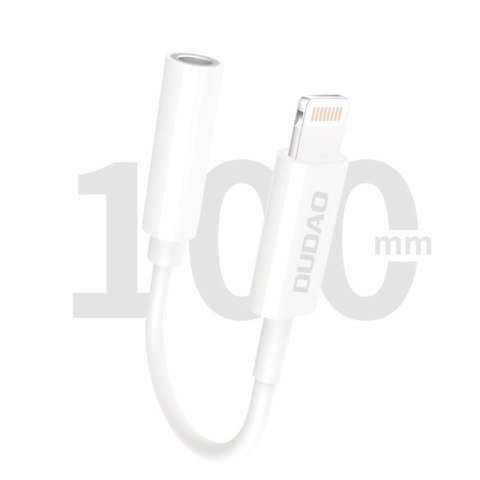 Adapter audio przejściówka do słuchawek iPhone z Lightning na mini jack 3,5 mm biały Adapter audio przejściówka do słuchawek iPhone z Lightning na mini jack 3,5 mm biały