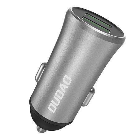 Inteligentna ładowarka samochodowa R6S 2x USB 3,4A srebrny Inteligentna ładowarka samochodowa R6S 2x USB 3,4A srebrny