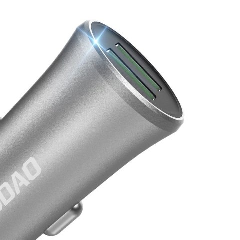 Inteligentna ładowarka samochodowa R6S 2x USB 3,4A srebrny Inteligentna ładowarka samochodowa R6S 2x USB 3,4A srebrny