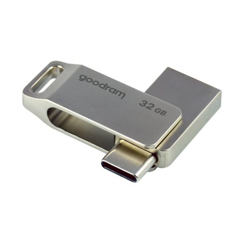 Pendrive 32GB dwa złącza USB 3.2 + USB-C OTG ODA3 srebrny Pendrive 32GB dwa złącza USB 3.2 + USB-C OTG ODA3 srebrny