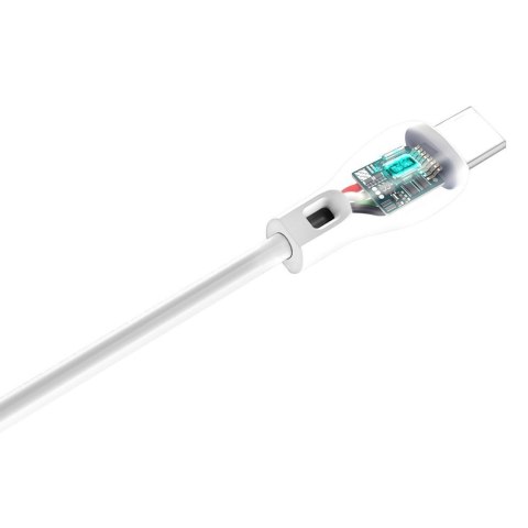 Przewód kabel USB - USB-C 2.1A 2m biały Przewód kabel USB - USB-C 2.1A 2m biały