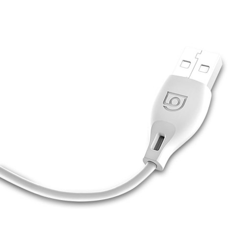 Przewód kabel USB - USB-C 2.1A 2m biały Przewód kabel USB - USB-C 2.1A 2m biały
