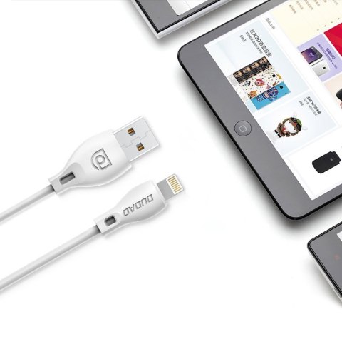 Przewód kabel USB - USB-C 2.1A 2m biały Przewód kabel USB - USB-C 2.1A 2m biały