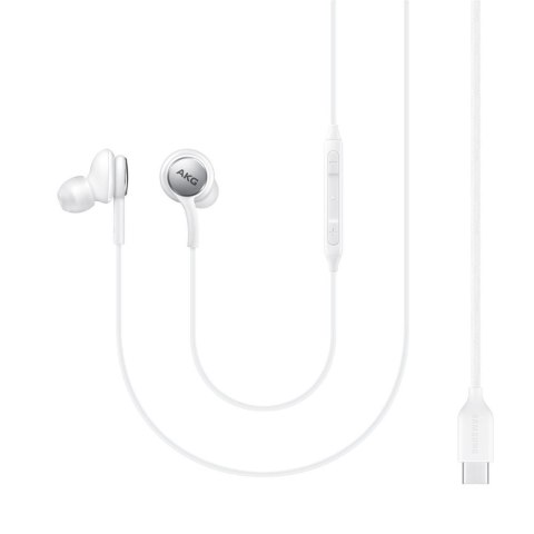Przewodowe słuchawki dokanałowe AKG złącze USB-C biały Przewodowe słuchawki dokanałowe AKG złącze USB-C biały
