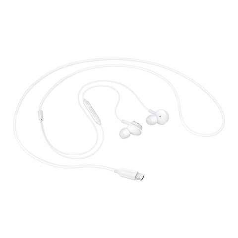 Przewodowe słuchawki dokanałowe AKG złącze USB-C biały Przewodowe słuchawki dokanałowe AKG złącze USB-C biały