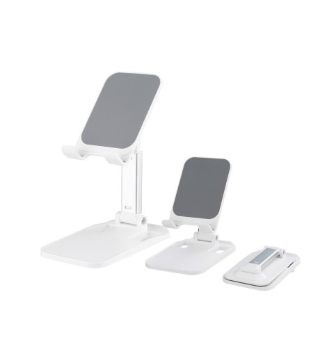 Stojak podstawka składana na telefon tablet 4-8'' na biurko biały Stojak podstawka składana na telefon tablet 4-8'' na biurko biały
