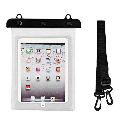 Etui wodoszczelne na tablet PVC z regulowanym paskiem Outdoor - białe Etui wodoszczelne na tablet PVC z regulowanym paskiem Outdoor - białe