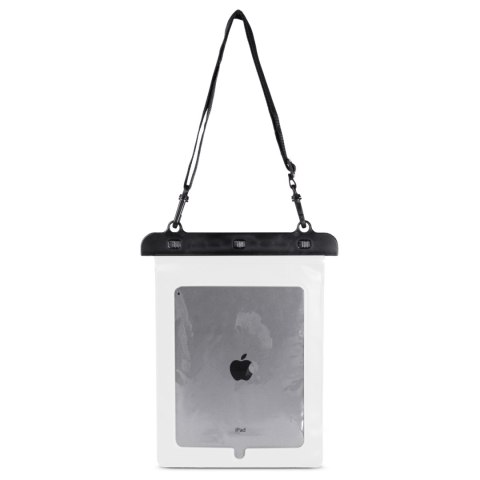 Etui wodoszczelne na tablet PVC z regulowanym paskiem Outdoor - białe Etui wodoszczelne na tablet PVC z regulowanym paskiem Outdoor - białe