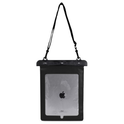 Etui wodoszczelne na tablet PVC z regulowanym paskiem Outdoor - czarne Etui wodoszczelne na tablet PVC z regulowanym paskiem Outdoor - czarne
