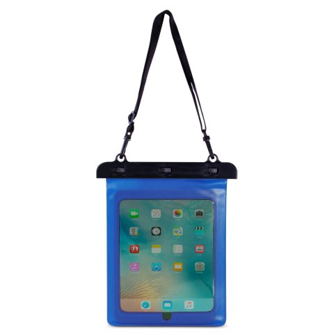 Etui wodoszczelne na tablet PVC z regulowanym paskiem Outdoor - niebieskie Etui wodoszczelne na tablet PVC z regulowanym paskiem Outdoor - niebieskie